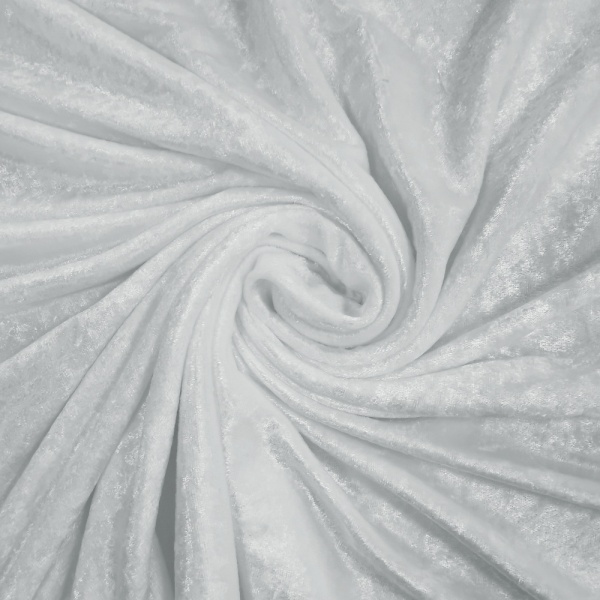 Crushed Velvet - White